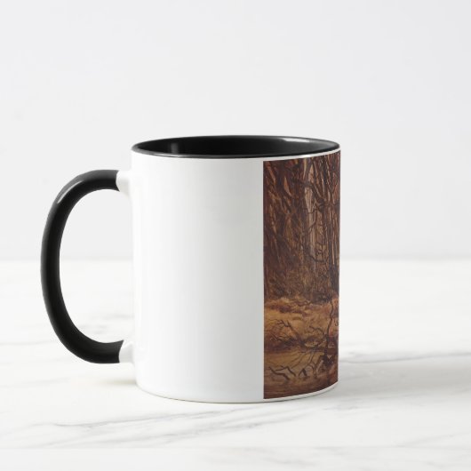 Deutscher Wald im Herbst (David Caspar Friedrich) Tasse (Links)