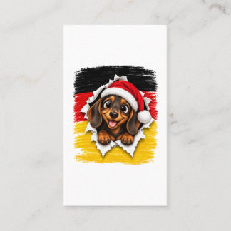 Deutscher Weihnachts-Dackel Visitenkarte