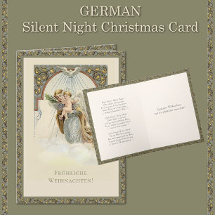 Deutscher Weihnachtsengel Jesus Stille Nacht Feiertagskarte