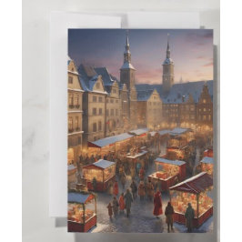Deutscher Weihnachtsmarkt Feiertagskarte