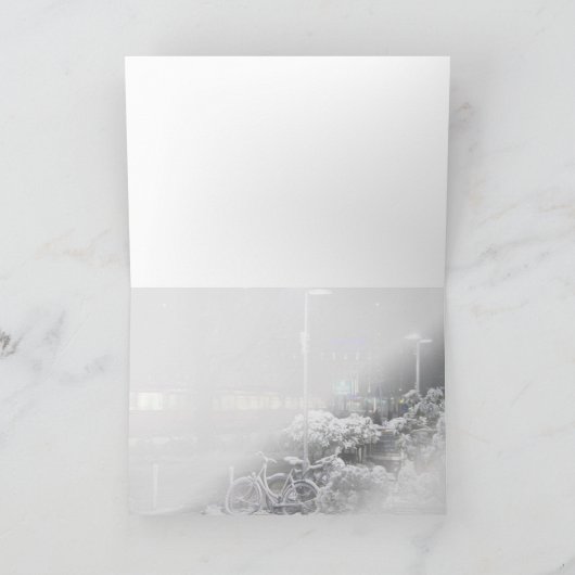 Deutscher Winter Feiertagskarte (Innenseite)