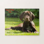 Deutscher Zeigerhund. Puzzle (Horizontal)