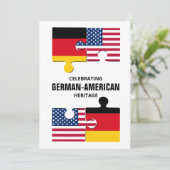DEUTSCHES AMERIKANISCHES Erbe Feiertagskarte (Stehend Vorderseite)