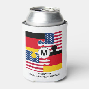 DEUTSCHES AMERIKANISCHES Monogramm Dosenkühler