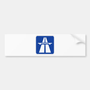 Deutsches Autobahn-Zeichen Autoaufkleber