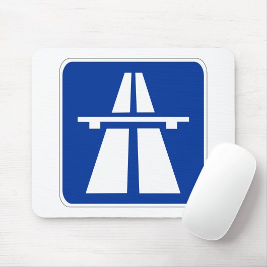 deutsches Autobahnzeichen Mousepad (Mit Mouse)