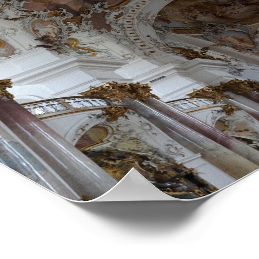 Deutsches Barockkathedralposter Poster (Ecke)