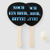 Deutsches Bier Festival Funny Zitat Oktoberfest Ha Fächer (Vorne und Hinten)