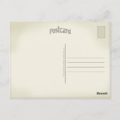 Deutsches Dorf im Vintagen Stil Postkarte (Rückseite)