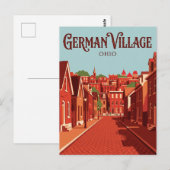 Deutsches Dorf USA Postkarte (Vorne/Hinten)