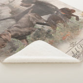 Deutsches Drahthaar-Bindeband Außenkissen Sherpadecke (3/4)