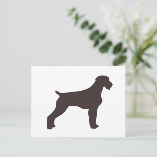 Deutsches Drahthaar Lebersilon Postkarte (Stehend Vorderseite)