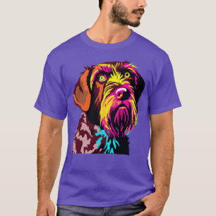 Deutsches Drahthaar Pointer Art Hund Lover Geschen T-Shirt