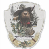 Deutsches Drahthaar Pointer Aufkleber (Vorderseite)