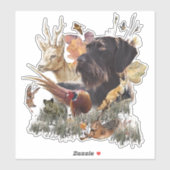 Deutsches Drahthaar Pointer Aufkleber (Blatt)