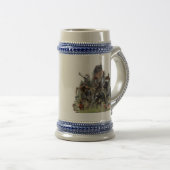 Deutsches Drahthaar Pointer Bierglas (VorderseiteRechts)