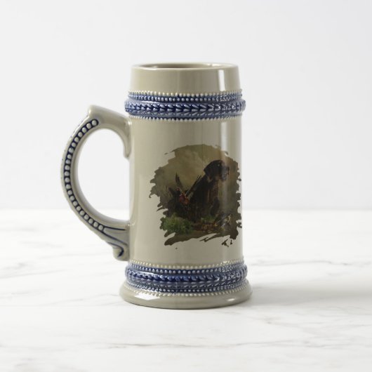 Deutsches Drahthaar Pointer Bierglas (Links)
