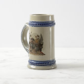 Deutsches Drahthaar Pointer Bierglas (Vorderseite Links)