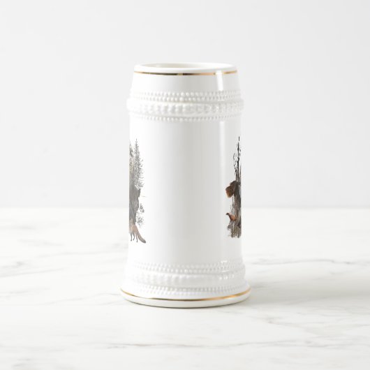 Deutsches Drahthaar Pointer Bierglas (Mittel)