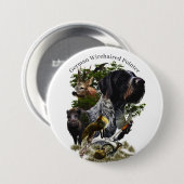 Deutsches Drahthaar Pointer Button (Vorne & Hinten)