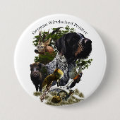 Deutsches Drahthaar Pointer Button (Vorderseite)