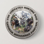 Deutsches Drahthaar Pointer Button (Vorderseite)