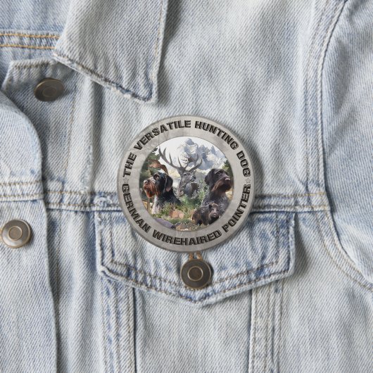 Deutsches Drahthaar Pointer Button (Beispiel)