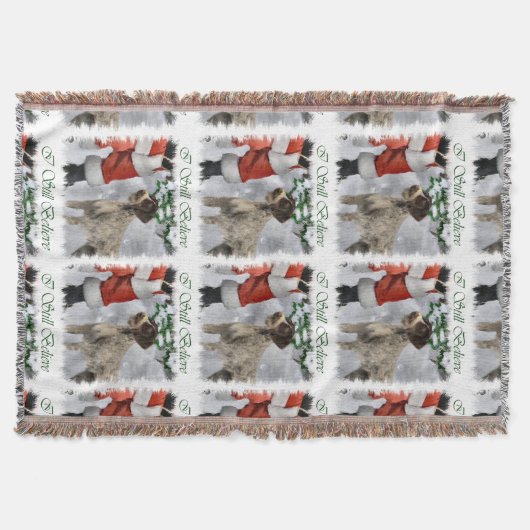 Deutsches Drahthaar Pointer Christmas Decke (Vorderseite)
