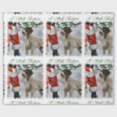 Deutsches Drahthaar Pointer Christmas Geschenkpapier (Flach)