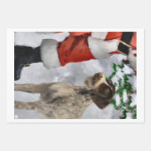 Deutsches Drahthaar Pointer Christmas Geschenkpapier Set (Vorderseite)
