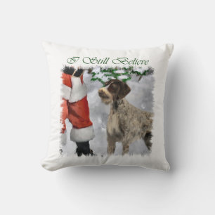 Deutsches Drahthaar Pointer Christmas Kissen
