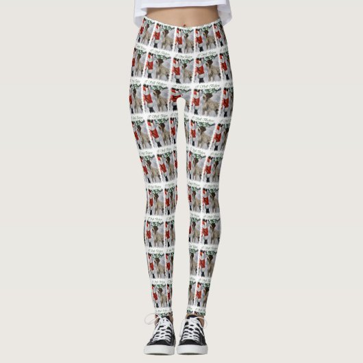 Deutsches Drahthaar Pointer Christmas Leggings (Vorderseite)