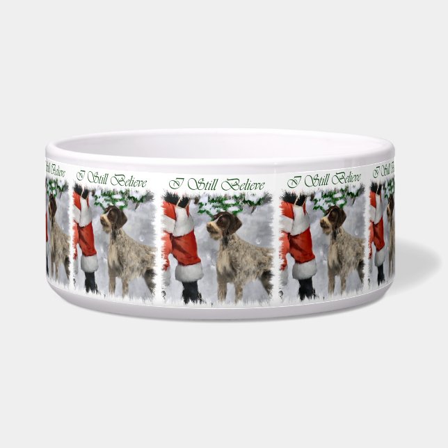Deutsches Drahthaar Pointer Christmas Napf (Vorderseite)