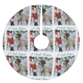 Deutsches Drahthaar Pointer Christmas Polyester Weihnachtsbaumdecke