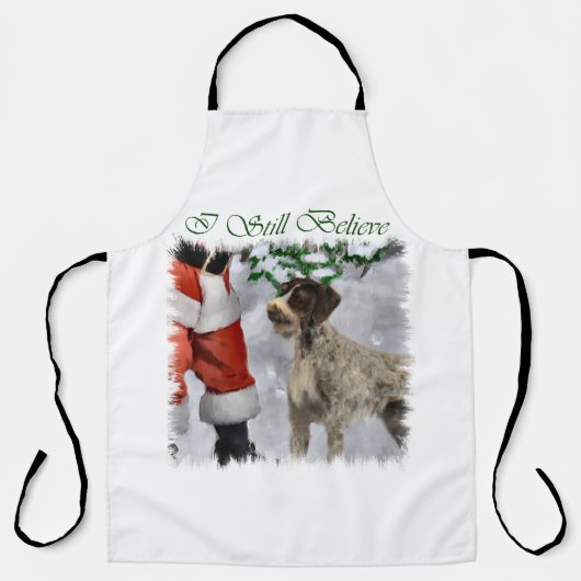 Deutsches Drahthaar Pointer Christmas Schürze (Vorderseite)