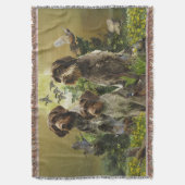 Deutsches Drahthaar Pointer Decke (Vorderseite Vertikal)