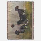 Deutsches Drahthaar Pointer Decke (Vorderseite Vertikal)