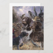 Deutsches Drahthaar Pointer Einladung (Vorne/Hinten)