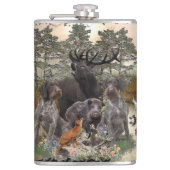 Deutsches Drahthaar Pointer Flachmann (Vorderseite)