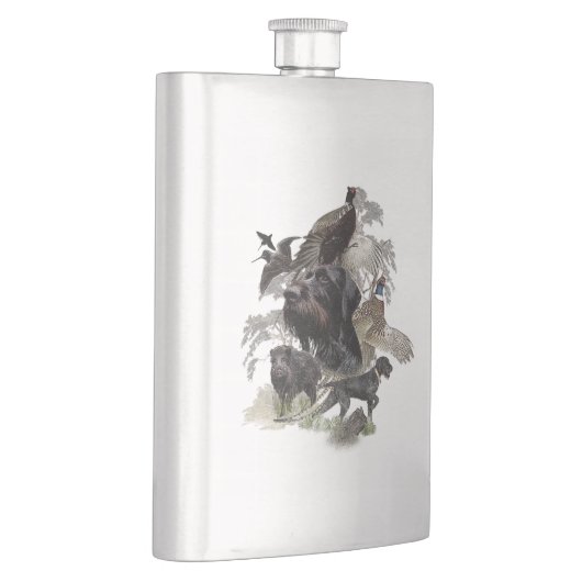 Deutsches Drahthaar Pointer Flachmann (Rechts)