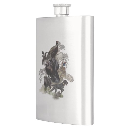 Deutsches Drahthaar Pointer Flachmann (Links)