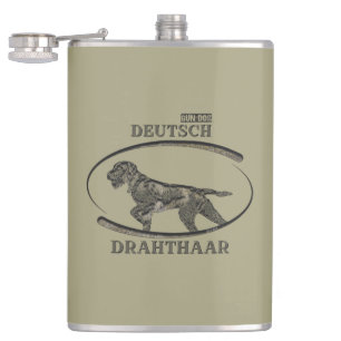 Deutsches Drahthaar Pointer Flachmann