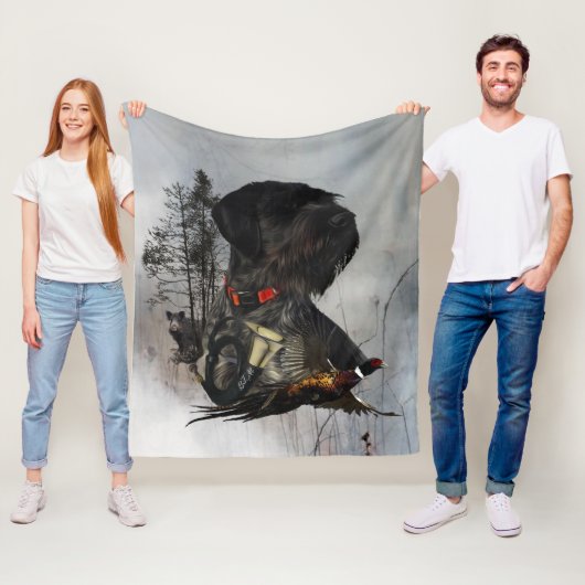 Deutsches Drahthaar Pointer Fleecedecke (Beispiel)