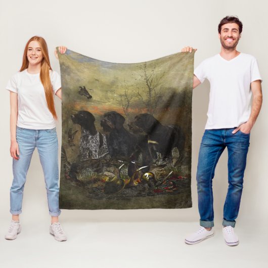 Deutsches Drahthaar Pointer Fleecedecke (Beispiel)