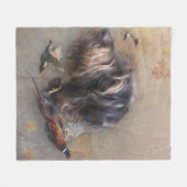 Deutsches Drahthaar Pointer Fleecedecke (Vorderseite (Horizontal))