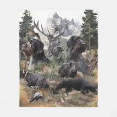 Deutsches Drahthaar Pointer Fleecedecke (Vorderseite)