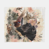 Deutsches Drahthaar Pointer Fleecedecke (Vorderseite (Horizontal))