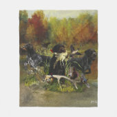 Deutsches Drahthaar Pointer Fleecedecke (Vorderseite)