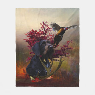Deutsches Drahthaar Pointer Fleecedecke