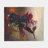 Deutsches Drahthaar Pointer Fleecedecke (Vorderseite (Horizontal))